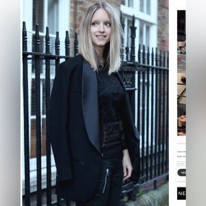 Isabel Marant pour H&M Wool Tux Black Blazer